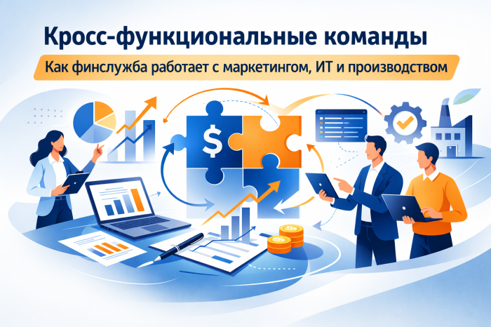 Кросс-функциональные команды: как финслужба работает с маркетингом, ИТ, производством